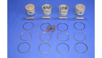 JEU DE PISTONS (4) STD. AVEC SEGMENTS  pour  TOYOTA  HILUX PICKUP  LN105 - 2.4D 8/1988-8/1997 