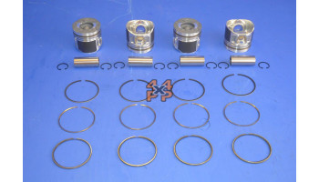 JEU DE PISTONS (4) STD. AVEC SEGMENTS  pour  MITSUBISHI  PAJERO MONTERO SPORT  H40 - 2.5DiD 7/2008-> 