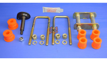 KIT MONTAGE RESSORT A LAMES (UN COTE)  pour  NISSAN  NAVARA PICKUP  D22TD - 2.5TD (TD25) 1998->11/2001 